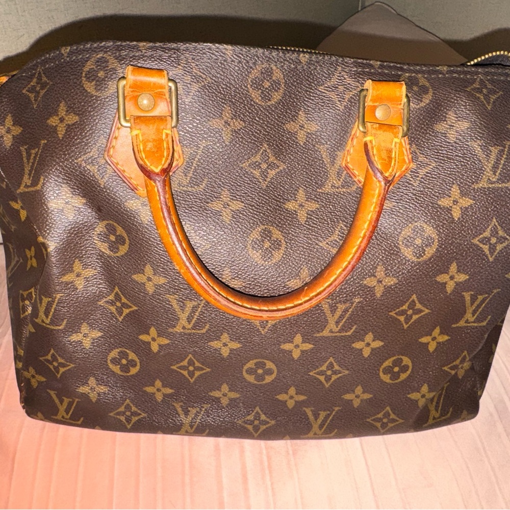 Louis Vuitton Brown and Tan Monogram Speedy 30